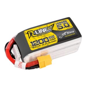 Batería LiPo Tattu R-Line Version 5.0 1200mAh 22.2V 150C 6S con conector XT60