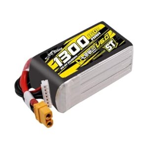 Batería LiPo Tattu R-Line Version 6.0 1300mAh 22.2V 160C 6S1P con conector XT60U-F